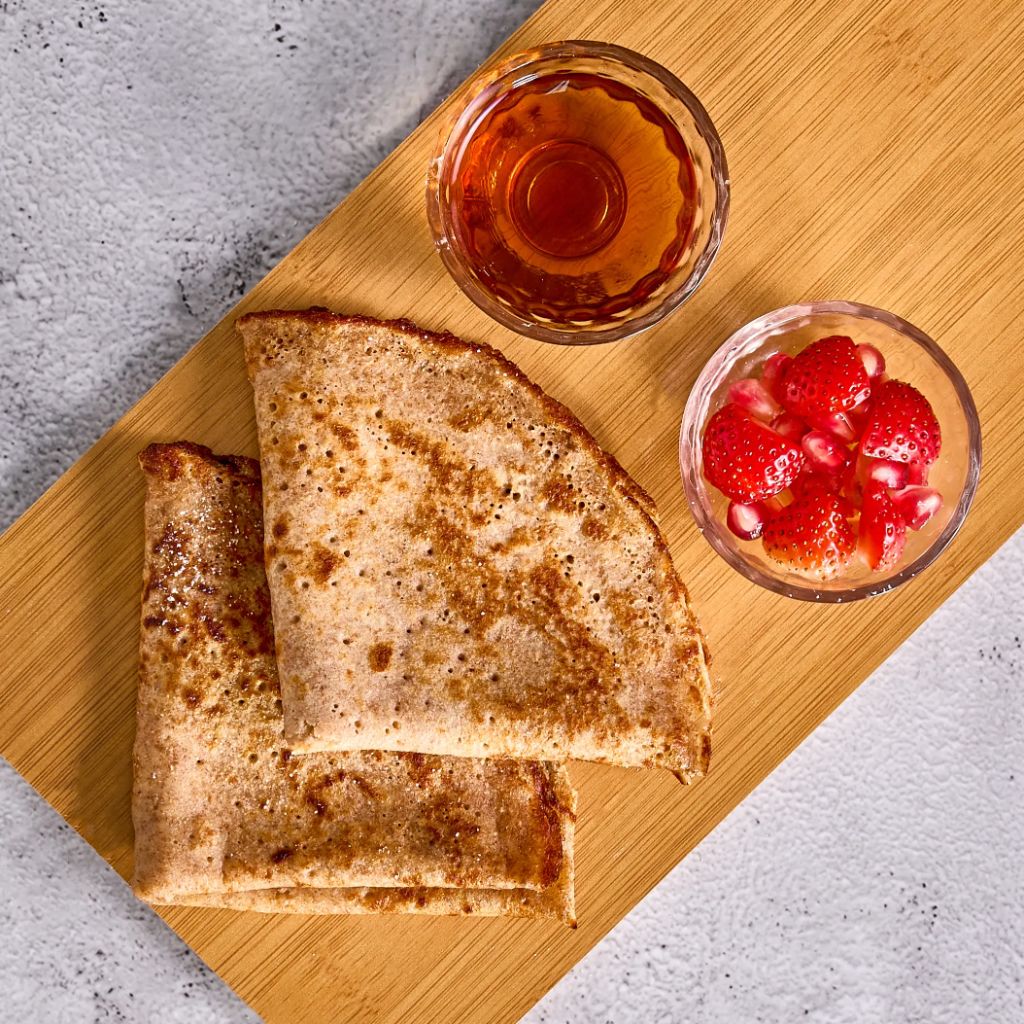 كريب بالفراولة والعسل