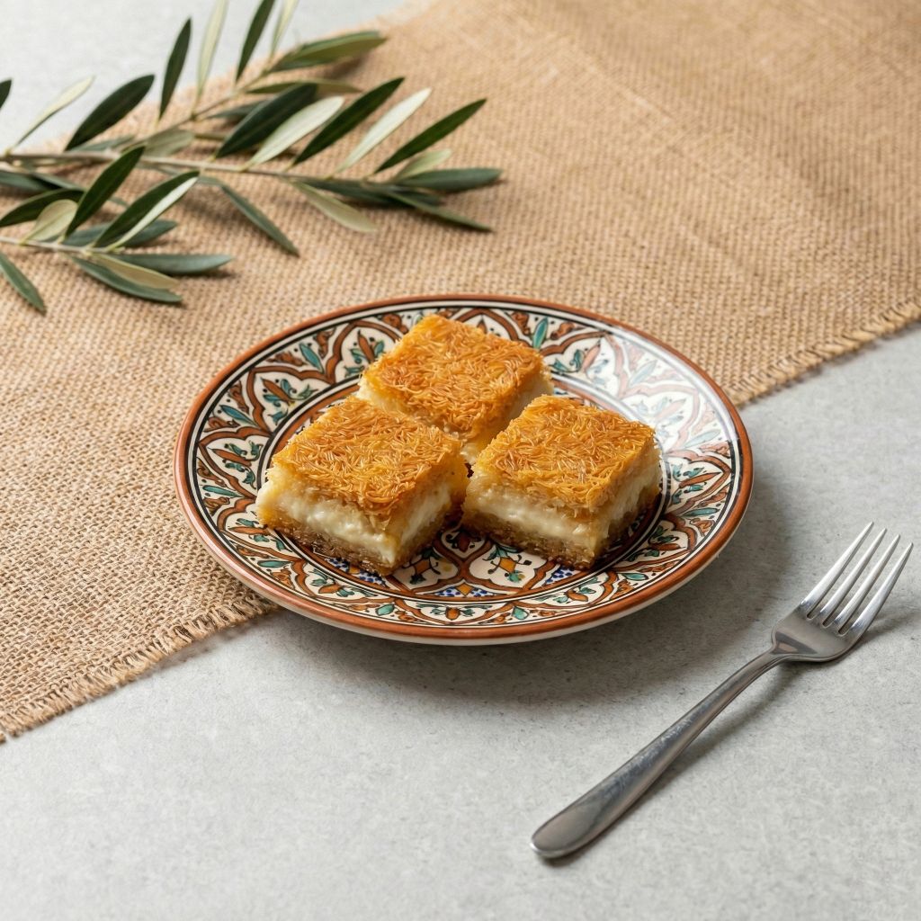 بسبوسة بالكنافة