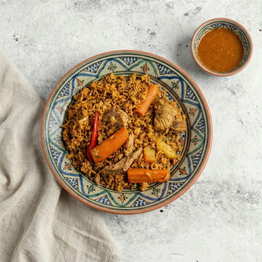 دجاج مع أرز حساوي