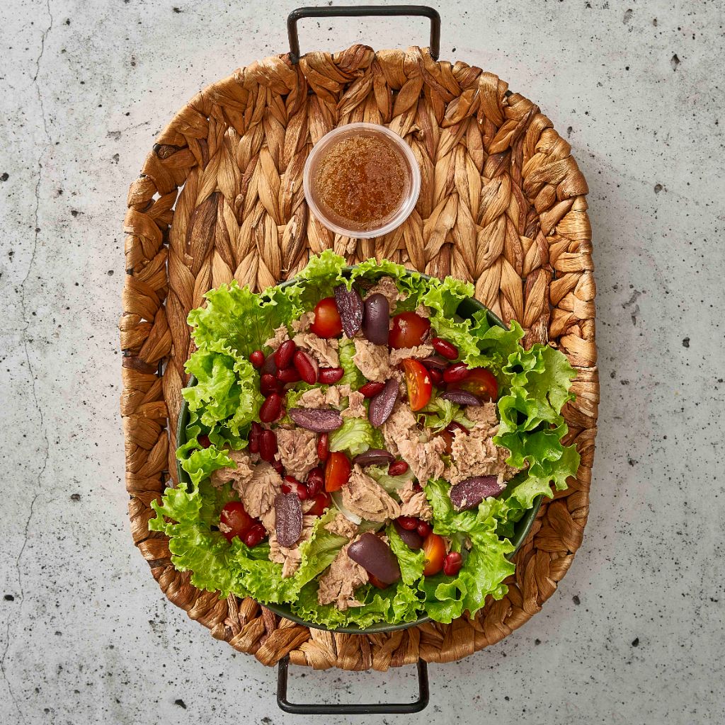 سلطة التونة بالفاصوليا