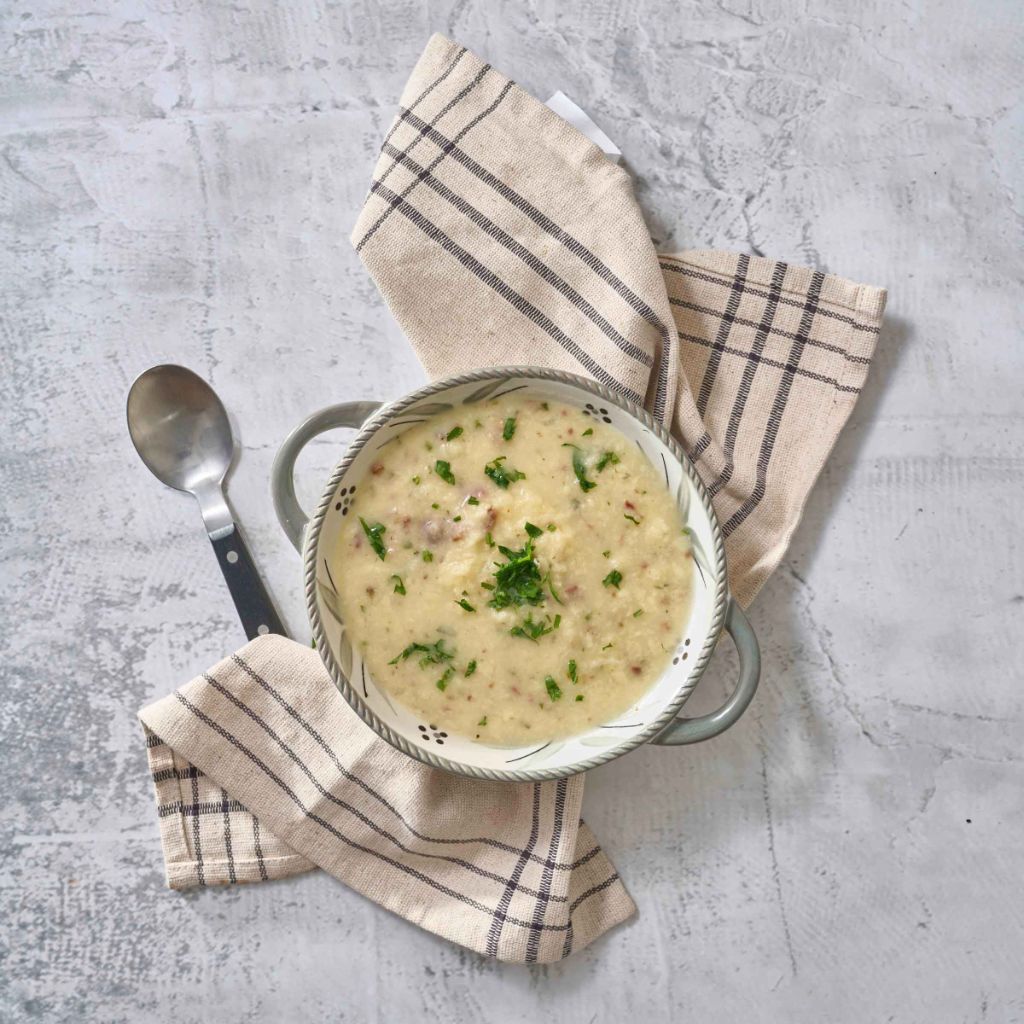 شوربة كريمية بالبقدونس